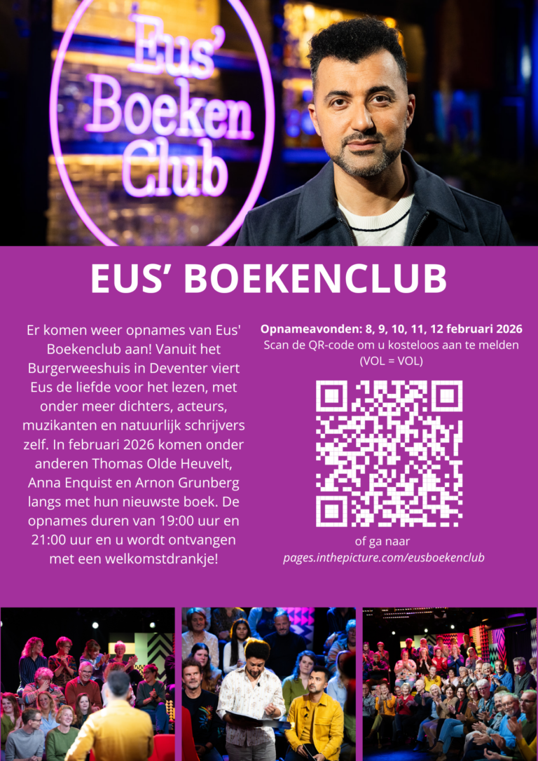 Publiek gezocht bij Eus’ Boekenclub